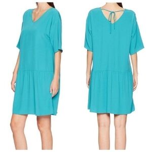 Nwt Eileen Fisher XS Crepe Drop Waist Dress
